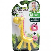 日本 Edison 宝宝磨牙胶长颈鹿 3个月+ 粉色